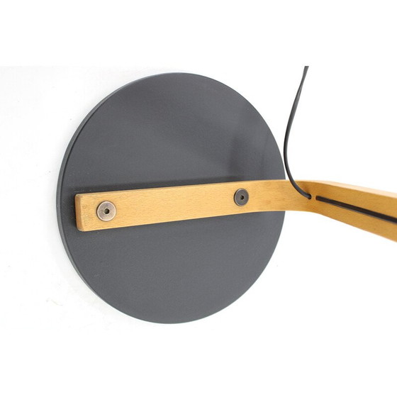 Image 1 of Lampada da terra vintage in legno curvato di Mads Caprani, Danimarca 1970