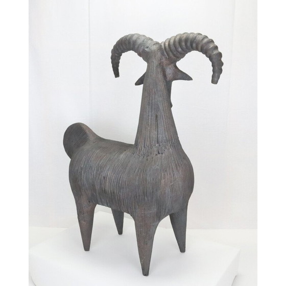 Image 1 of Vintage "Bélier" ceramics by Dominique Pouchain
