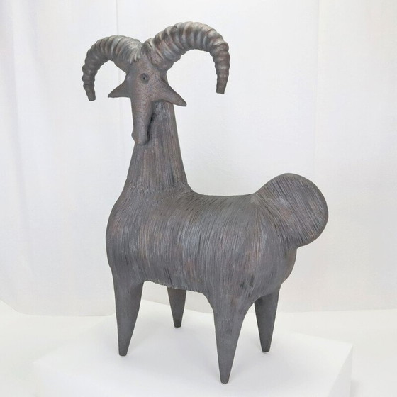 Image 1 of Vintage "Bélier" ceramics by Dominique Pouchain