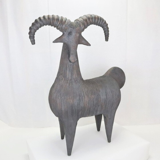 Image 1 of Vintage "Bélier" ceramics by Dominique Pouchain
