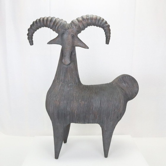 Image 1 of Vintage "Bélier" ceramics by Dominique Pouchain