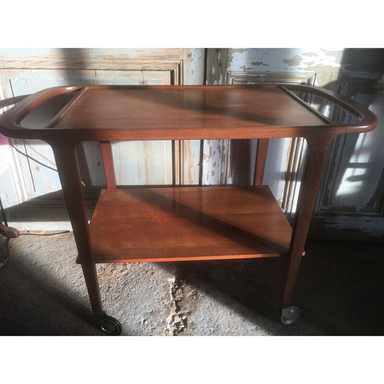 Image 1 of Carrello di servizio vintage in teak, anni '60
