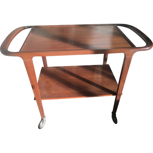 Vintage teak serving cart, 1960