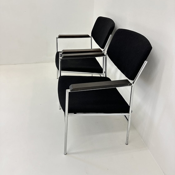 Gijs van der Sluis Chaise longue minimaliste , 1970 – Fauteuils, Metal, Vintage (photo 6 of 10)