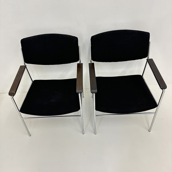 Gijs van der Sluis Chaise longue minimaliste , 1970 – Fauteuils, Metal, Vintage (photo 2 of 10)