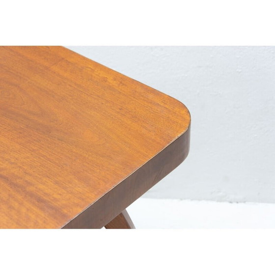 Image 1 of Vintage walnut Spider side table H-259 by Jindrich Halabala, Czechoslovakia 1950s