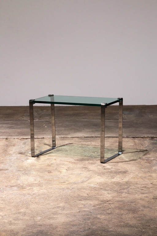 Peter Draenert Model 1022 Side Table - Chrome & Glass, Germany 1960