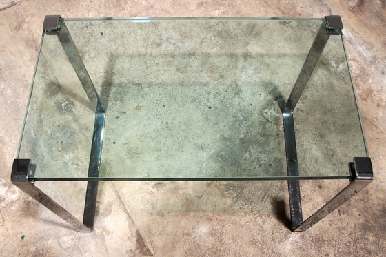 Image 1 of Peter Draenert Model 1022 Side Table - Chrome & Glass, Germany 1960