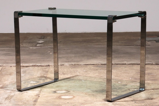 Image 1 of Peter Draenert Model 1022 Side Table - Chrome & Glass, Germany 1960