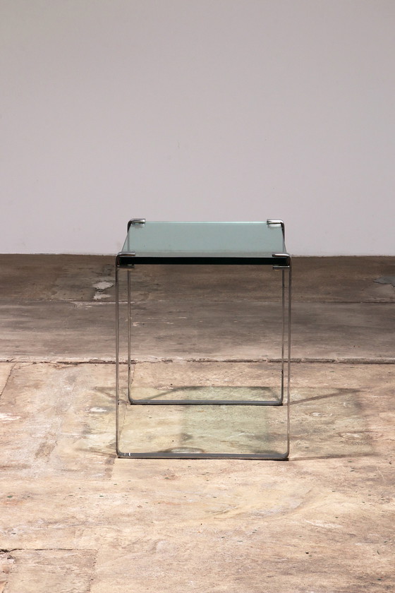 Image 1 of Peter Draenert Model 1022 Side Table - Chrome & Glass, Germany 1960