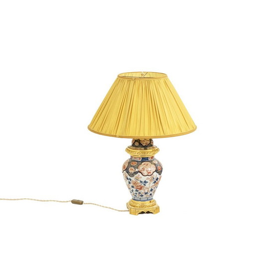 Image 1 of Lampada d'epoca in porcellana Imari e bronzo dorato, 1880