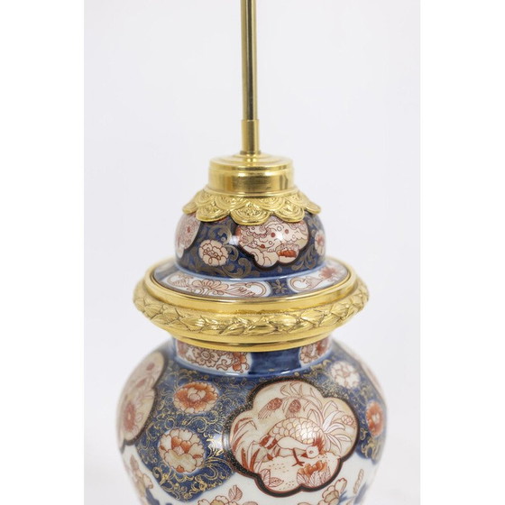 Image 1 of Lampada d'epoca in porcellana Imari e bronzo dorato, 1880