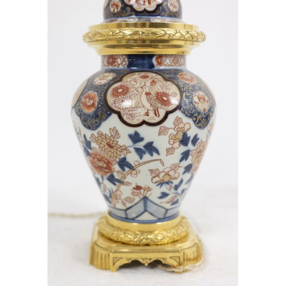 Image 1 of Lampada d'epoca in porcellana Imari e bronzo dorato, 1880