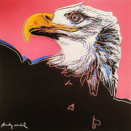 1980S Andy Warhol "Eagle" Limited Edition Lithograph By Cmoa.