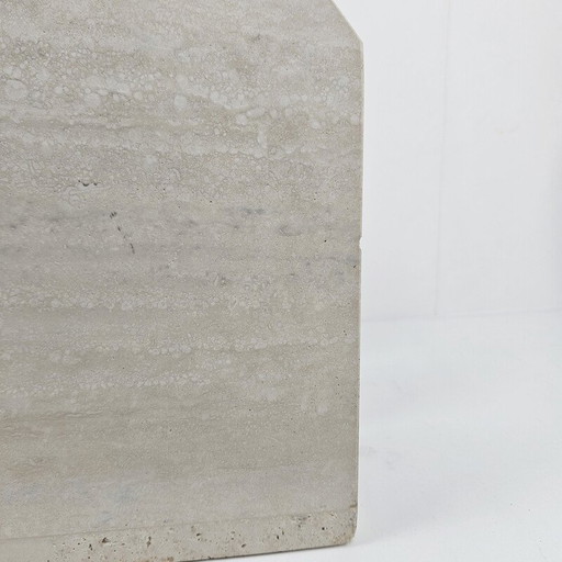 Portariviste vintage in travertino, Italia 1990