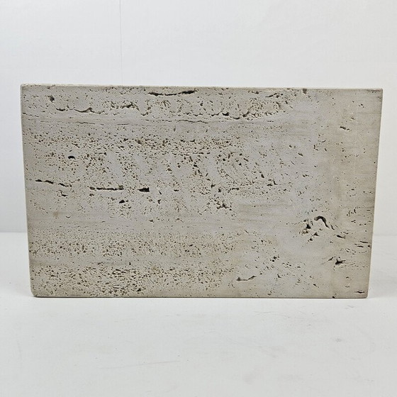 Image 1 of Portariviste vintage in travertino, Italia 1990