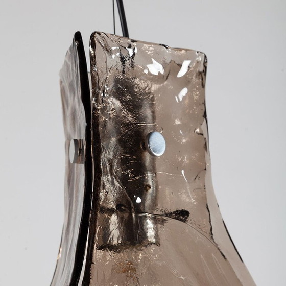 Image 1 of Vintage Murano glass pendant lamp by Carlo Nason for Mazzega