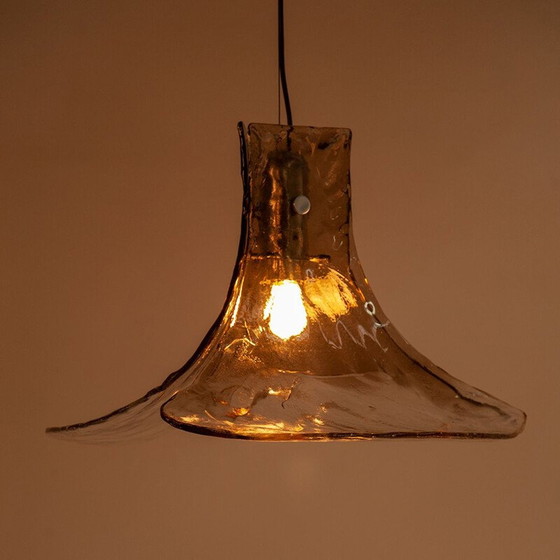 Image 1 of Vintage Murano glass pendant lamp by Carlo Nason for Mazzega