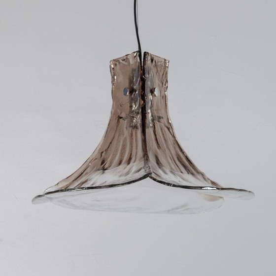 Image 1 of Vintage Murano glass pendant lamp by Carlo Nason for Mazzega