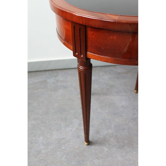 Image 1 of Vintage mahogany and marble side table
