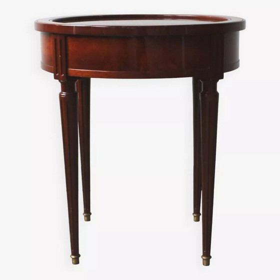 Image 1 of Vintage mahogany and marble side table