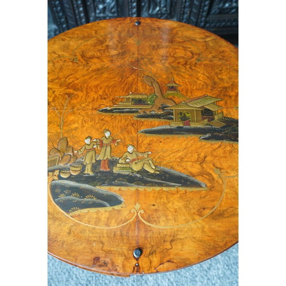 Image 1 of Vintage Shibayama inlaid Japanese nesting tables, 1900
