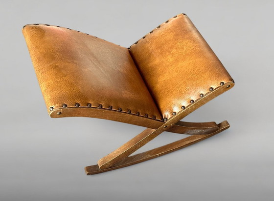 Image 1 of Vintage Leg Swing Footstool Footstool Stool