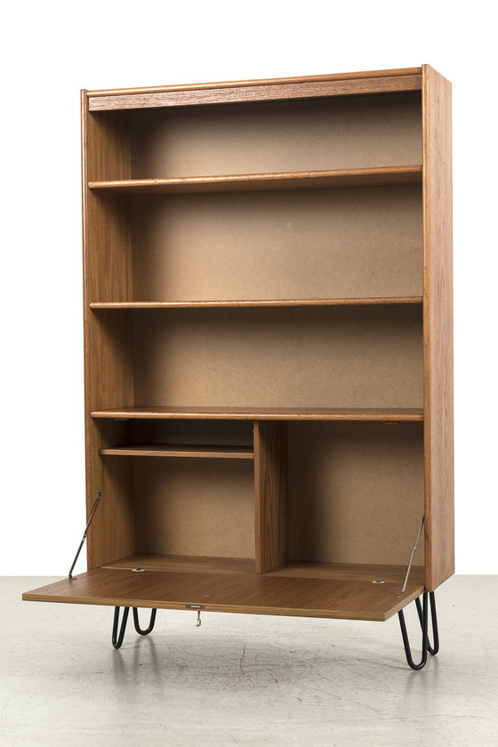 Image 1 of Mid century shallow cabinet