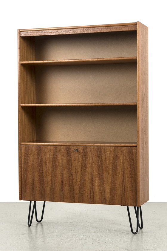 Image 1 of Mid century shallow cabinet