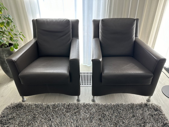 Image 1 of Leolux Sofa + 2 Armchairs Model Paian