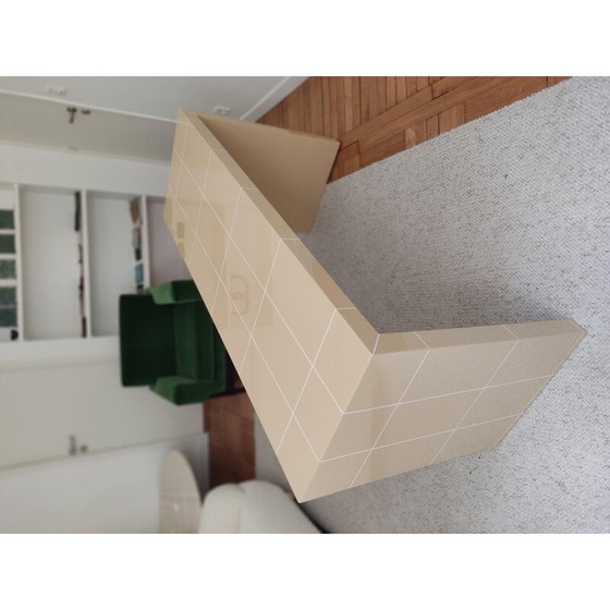 Image 1 of Vintage lacquered wood console, 1970