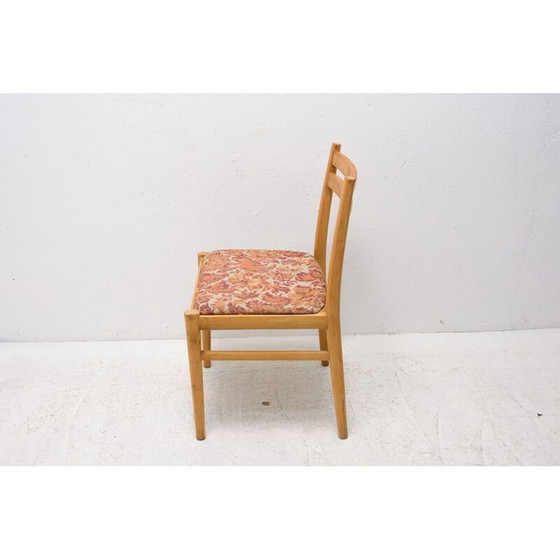 Image 1 of Set di 4 sedie da pranzo in faggio della metà del secolo scorso, Cecoslovacchia, anni '60