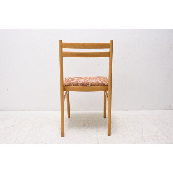 Image 1 of Set di 4 sedie da pranzo in faggio della metà del secolo scorso, Cecoslovacchia, anni '60