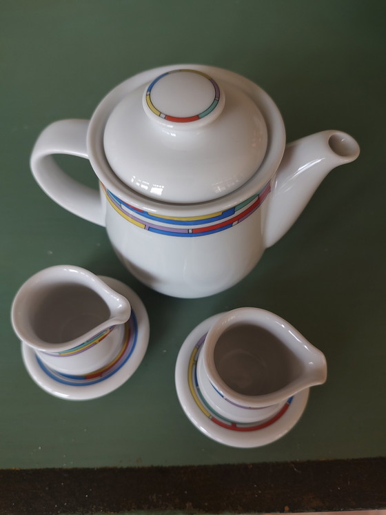 Image 1 of 35 Piece Dinnerware Azrberg Daily Rainbow