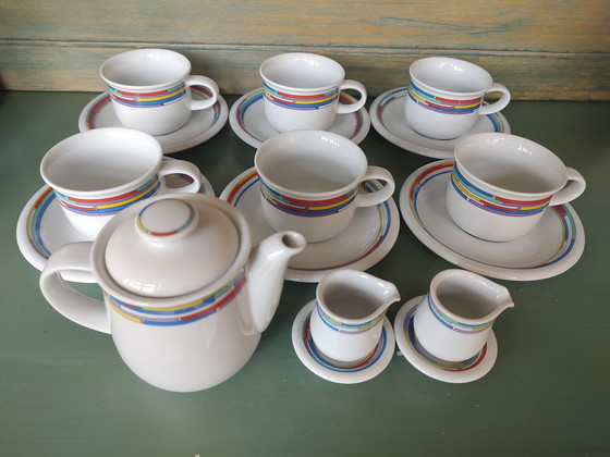 Image 1 of 35 Piece Dinnerware Azrberg Daily Rainbow