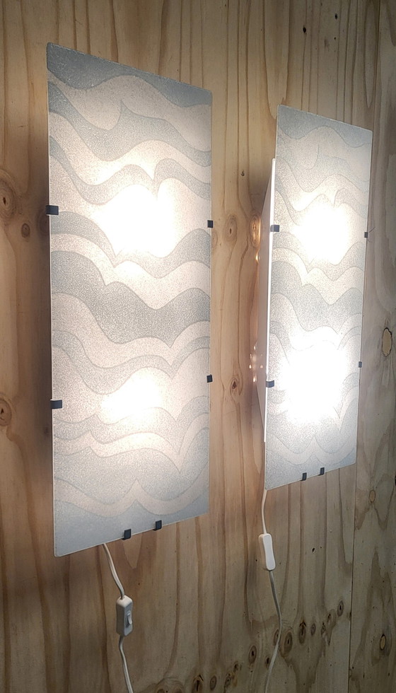 Image 1 of 2x Ikea Lamps, Model Gyllen By Julia Treutiger