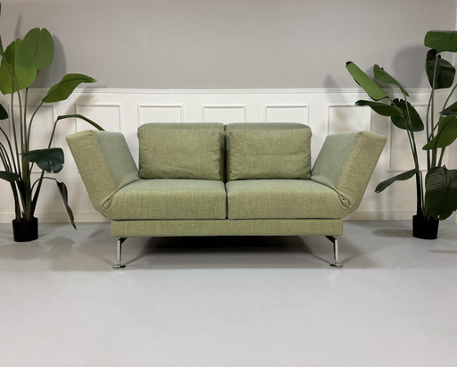 Brühl Moule Small Sofa Green Sofa Bed Designer Exhibition Piece