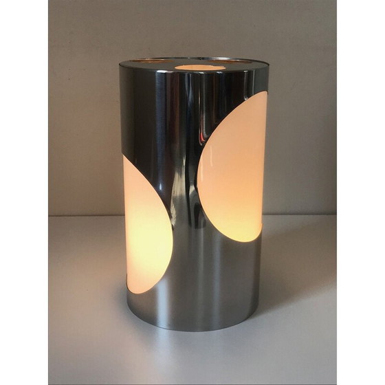 Image 1 of Lampada vintage in acciaio inox e plexiglas, 1970