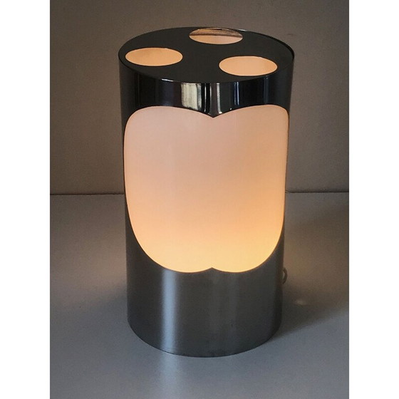 Image 1 of Lampada vintage in acciaio inox e plexiglas, 1970