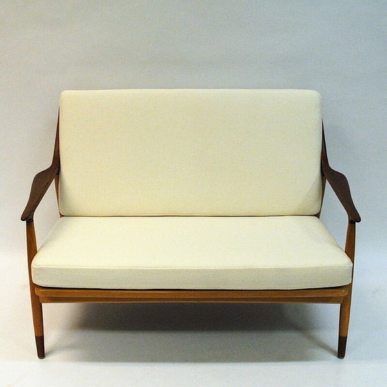 Image 1 of Vintage 2-seated loveseat sofa by Kurt Ostervig for Jason Mobler Danish 1950s