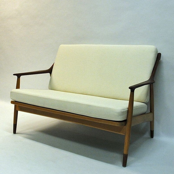 Image 1 of Vintage 2-seated loveseat sofa by Kurt Ostervig for Jason Mobler Danish 1950s