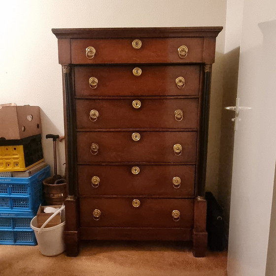 Image 1 of Antique Oak Chest of Drawers