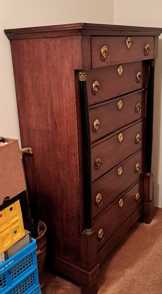 Image 1 of Antique Oak Chest of Drawers