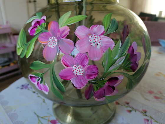 Image 1 of Hand-painted Vase, Artist Evalien Ritmeester