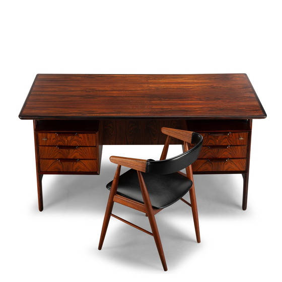 Image 1 of Rosewood Model 75 Desk By Gunni Omann For Omann Jun Mobelfabrik, 1960S