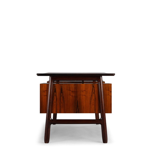 Rosewood Model 75 Desk By Gunni Omann For Omann Jun Mobelfabrik, 1960S