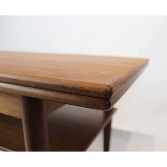 Image 1 of Vintage teak extendable coffee table, Denmark 1960