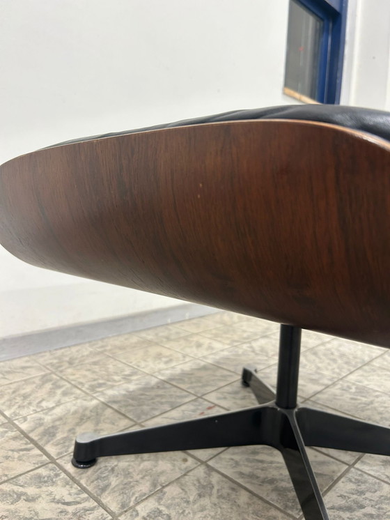 Image 1 of Vitra | Eames | Ottoman | Rosewood Rosewood | Black Leather