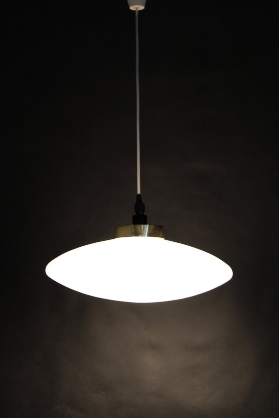 Image 1 of 1970S Ufo Glass Pendant Light, Czechoslovakia