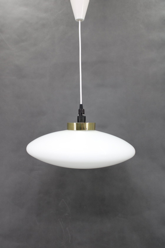 Image 1 of 1970S Ufo Glass Pendant Light, Czechoslovakia